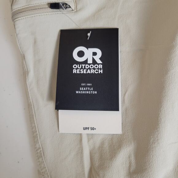 Outdoor Research Ferrosi Pants Womens Size 4 Beige Hiking Climbing UPF 50+ FLAWS - Picture 11 of 12